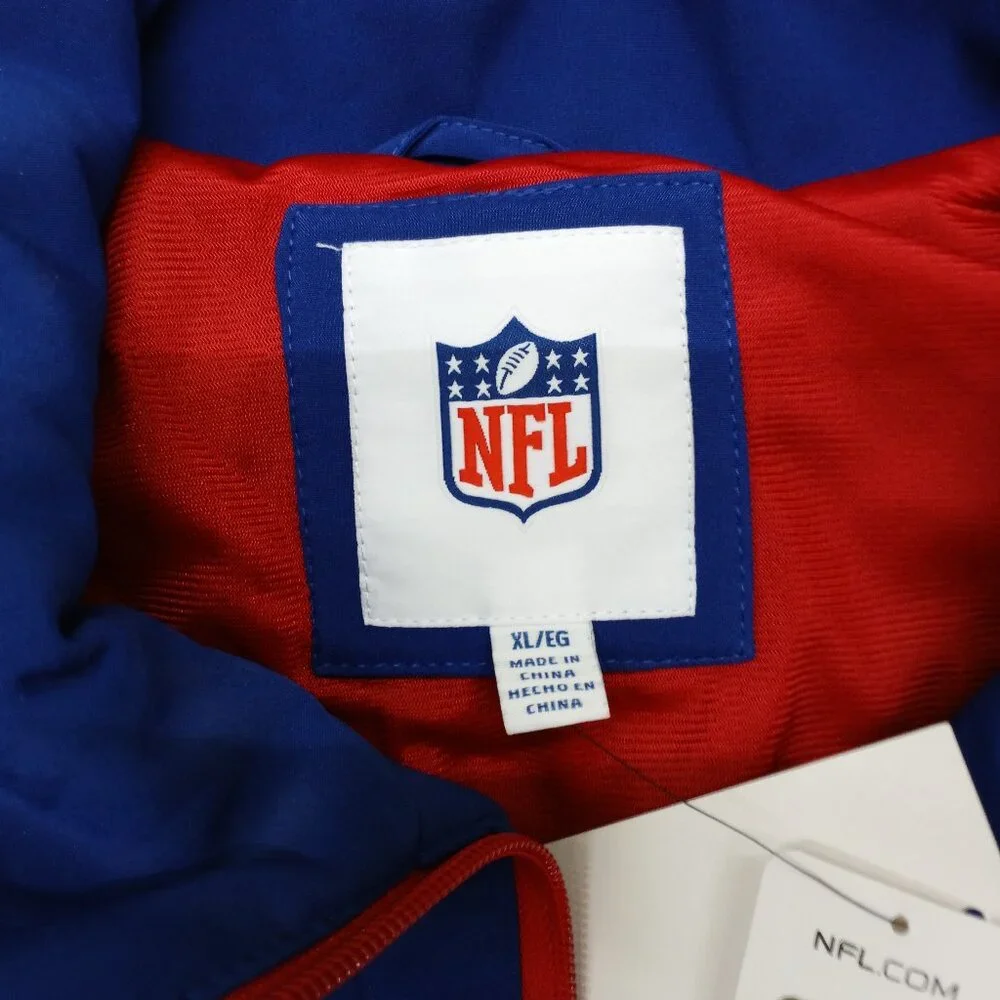 NEW YORK GIANTS NFL Team Apparel Jacket NEW NWT Men's XL